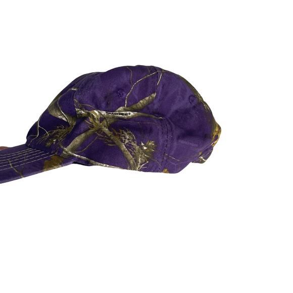 Realtree Apc Purplce Camo Baseball Cap Hat - Picture 3 of 6